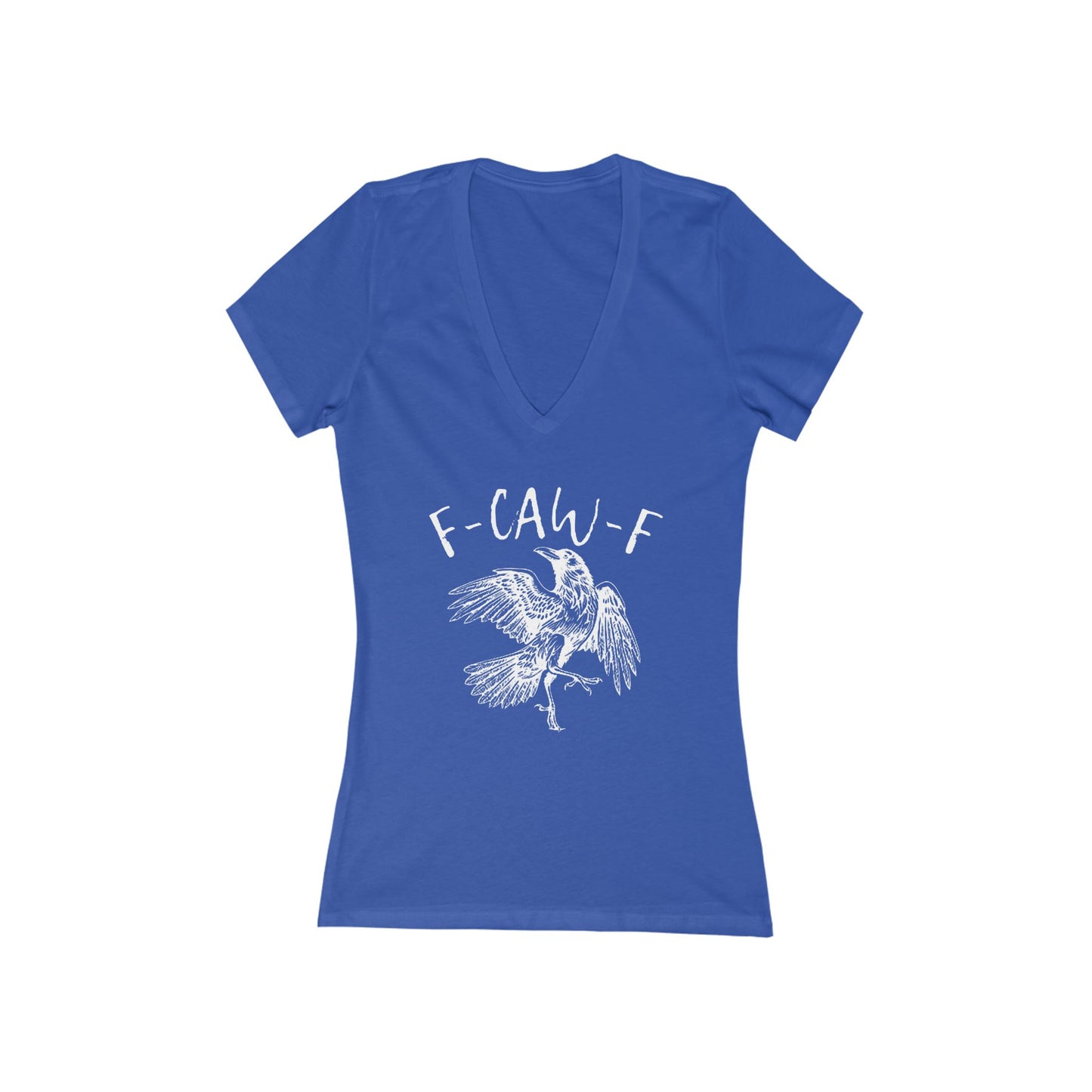 F-Caw-F Women's Deep V-Neck Tee