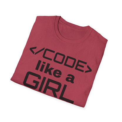 Code Like A Girl Unisex Tee