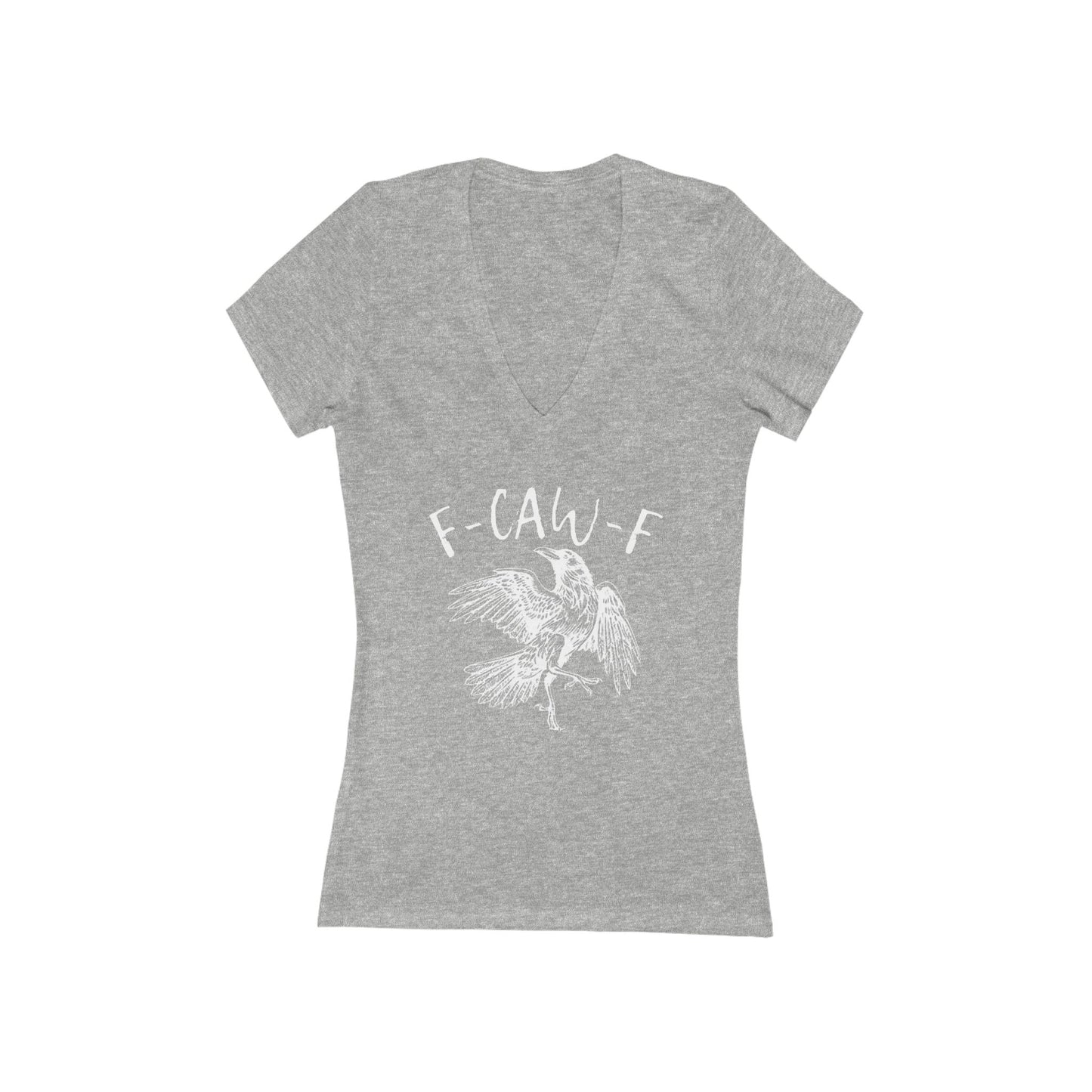 F-Caw-F Women's Deep V-Neck Tee