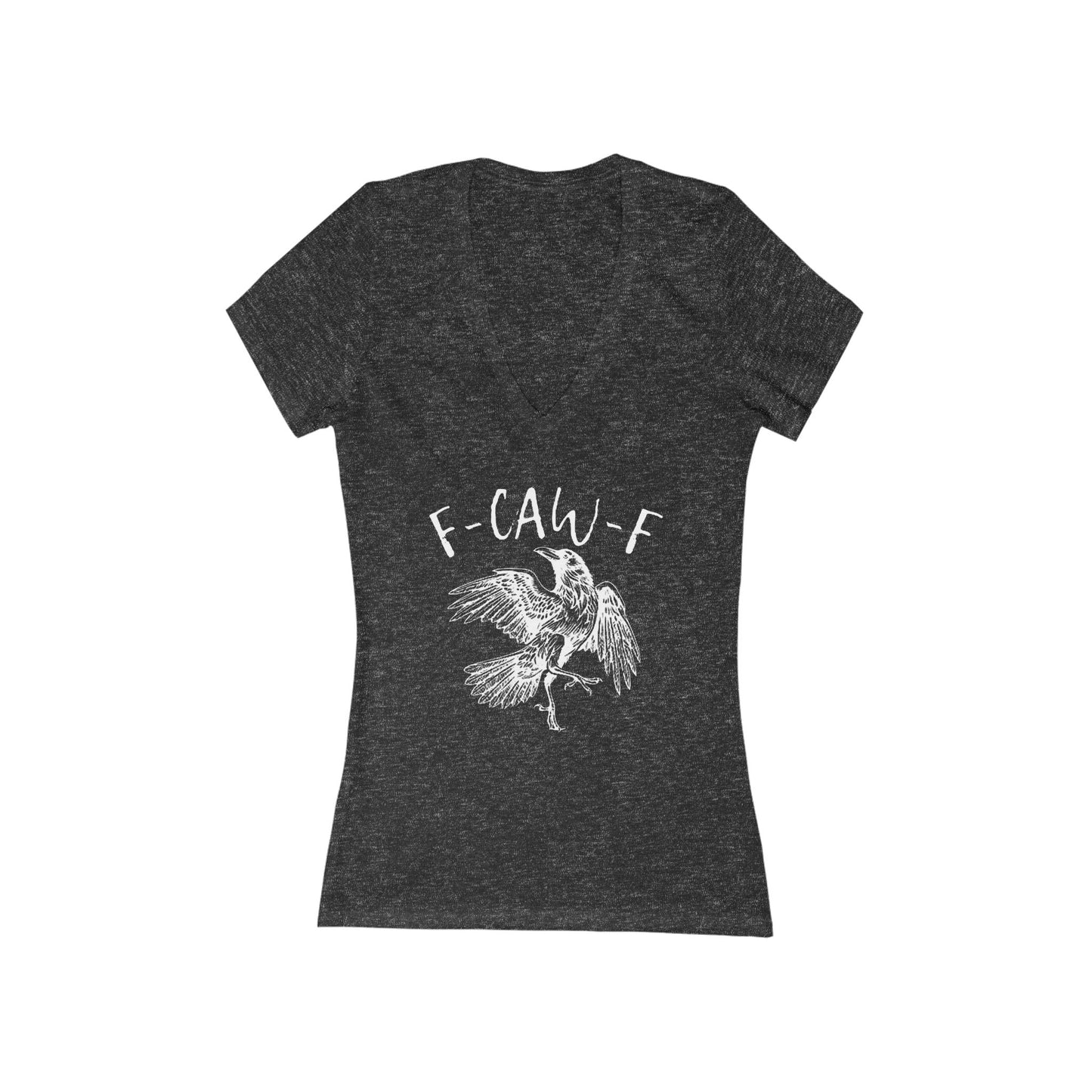 F-Caw-F Women's Deep V-Neck Tee