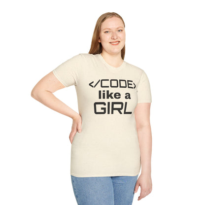 Code Like A Girl Unisex Tee