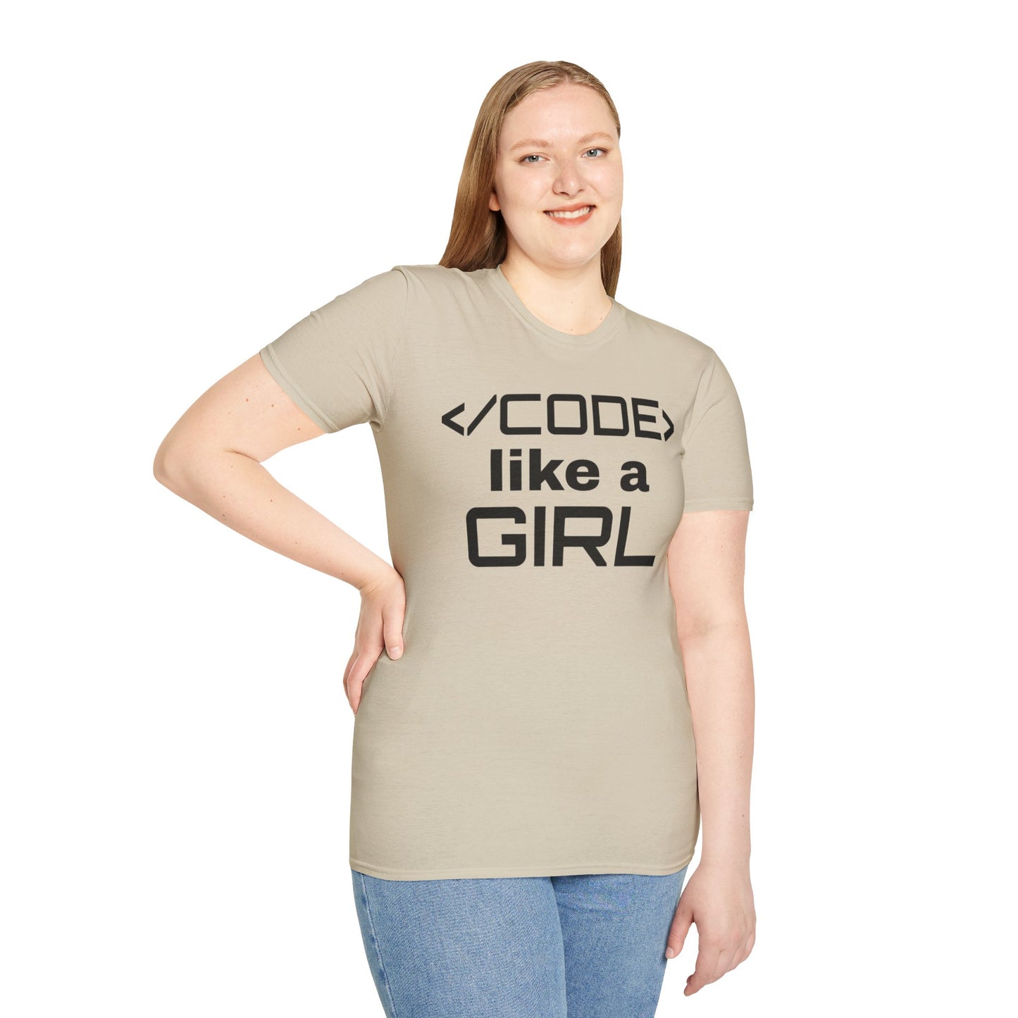 Code Like A Girl Unisex Tee