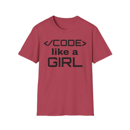 Code Like A Girl Unisex Tee