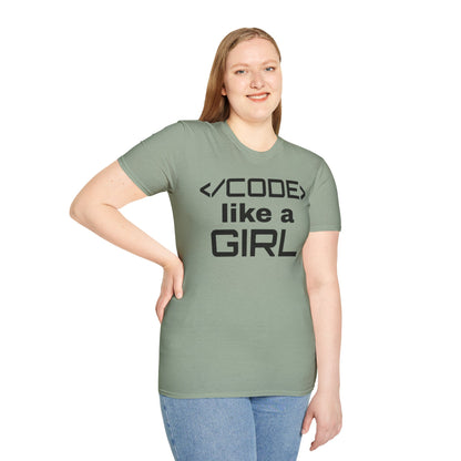 Code Like A Girl Unisex Tee